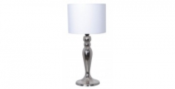 Lampe pied bougeoir en métal brillant COREP Glossy
