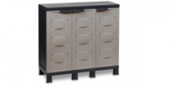Armoire basse 3 portes Ambition Line S Toomax gris