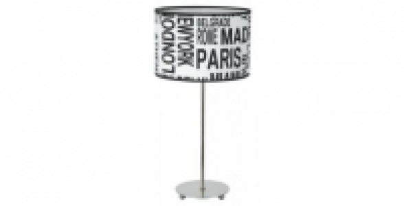 Lampe sur pied métal socle rond abat jour imprimé Kapital 17.90 €