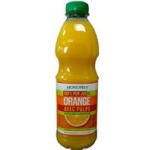 Pur jus dorange avec pulpe 2.08&nbsp;&euro;