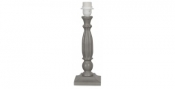 Luminaire pied bougeoir COREP Quatro carrée en bois sculpté gris 27.40 €