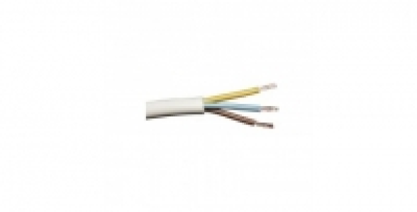 Câble électrique H05VV-F blanc 3G 2,5mm² 10m BRICELEC