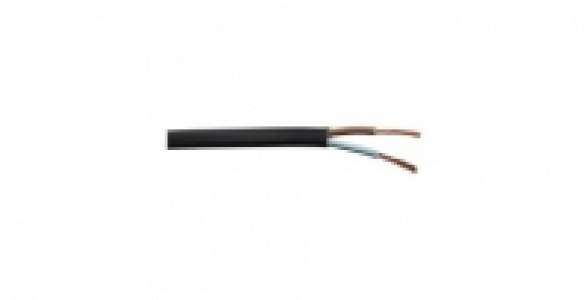 Câble électrique H03WH2-F noir 2x0,75mm² 10m BRICELEC