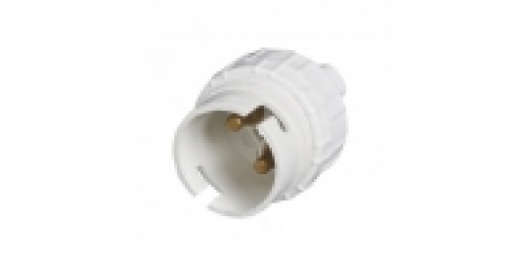 Douille à baïonnette B22, 100 W, coloris blanc