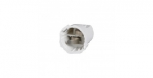 Douille automatique à baïonnette B22, 100 W, coloris blanc