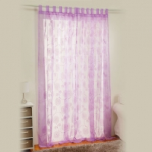 Paire de rideaux voile brod&eacute; 9.99&nbsp;&euro;