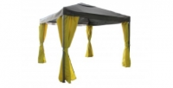 Tonnelle de jardin gris jaune