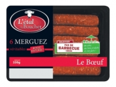 6 merguez véritables ou 6 chipolatas supérieures