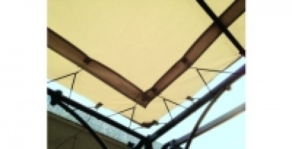 Toile universelle pour tonnelle adoss&eacute;e TU2,5-E 3x2,5m &eacute;cru