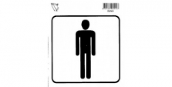 Sticker TOILETTE H 115x115 mm. 2.90&nbsp;&euro;