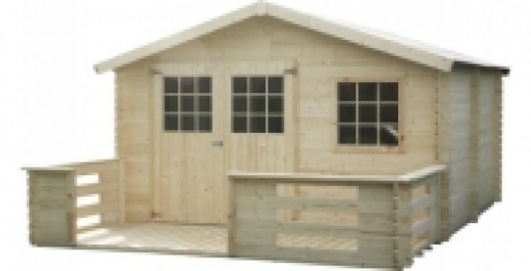 Abri de jardin bois 12,99 M&sup2; 28mm sans terrasse