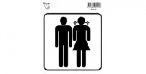 Sticker TOILETTE H/F 115x115 mm. 2.90&nbsp;&euro;