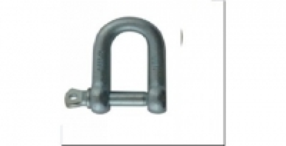 2 manilles droite standard acier zingué D. 6 mm.