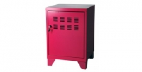 Rangement porte fuschia sur pieds + 1 étagère