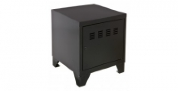 Mini commode 1 porte noire livrée avec 4 pieds