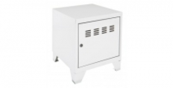 Mini commode 1 porte blanche livrée avec 4 pieds