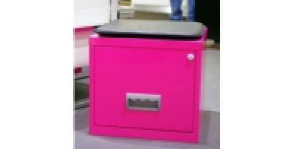 Cube à porte en métal fuschia avec 1 kit de liaison