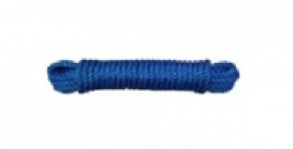 Cordage polypropylène bleu D. 4 mm L. 25 m.