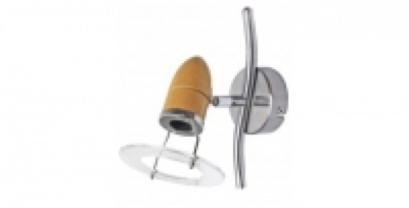 Spot 40 W couleur bois et métal PERFECTLINE