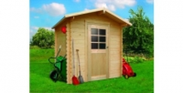 Abri de jardin en bois une porte 3,47 m² Halle
