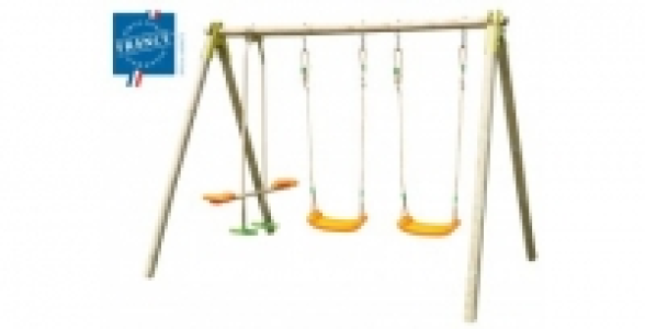 Portique bois NATURA 1,90 m 3 agrès 199.90 €