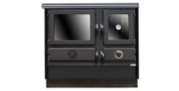 Cuisinière à bois ARTWOOD by MBS Magnum noir 12kw sortie à gauche