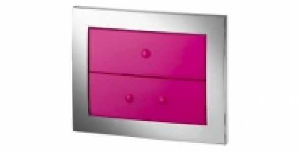 Plaque Egal fushia chromé brillante Image&o