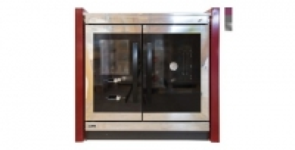 Cuisini&egrave;re &agrave; bois ARTWOOD Strong 10 Kw inox/rouge sortie &agrave; droite