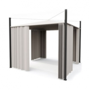 Castorama Blooma Tonnelle Pampero 3 x 3 m blanc