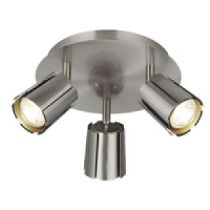 Castorama Colours Plafonnier LED en métal Linosa Chrome GU10 2,5W