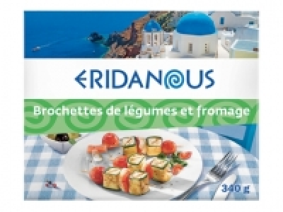 Brochettes de l&eacute;gumes et fromage