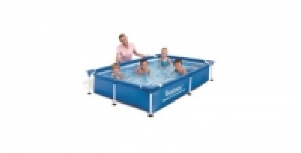 Piscine rectangulaire bleue Splash Jr BESTWAY 221 x 150 x 43 cm