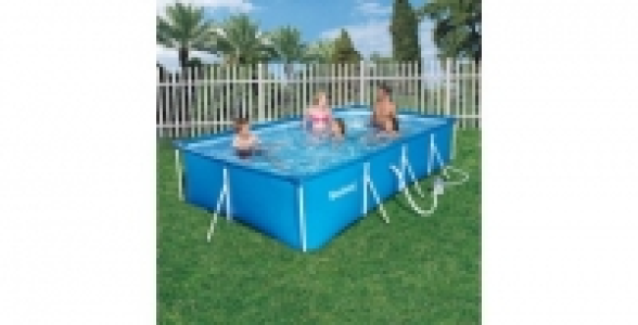 Piscine rectangulaire bleue Family Splash BESTWAY 400 x 211 x 81 cm