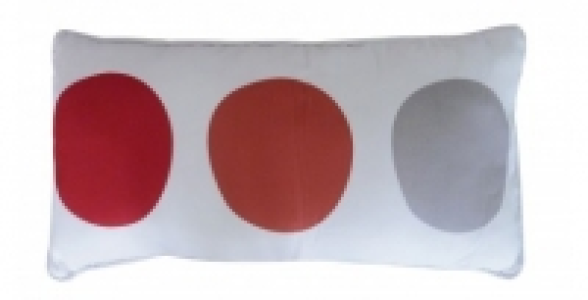 Coussin maxi pois 30 x 60 Piment