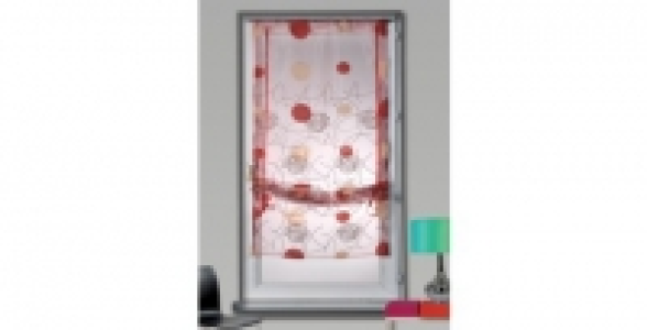 Vitrage Luna 60 x 160 Bordeaux