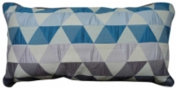 Coussin triangles 30 x 60 P&eacute;trole