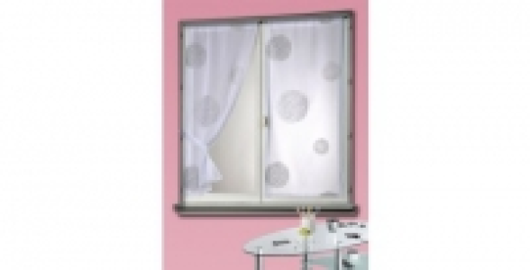 Vitrage 5 mondes 80 x 160 Blanc