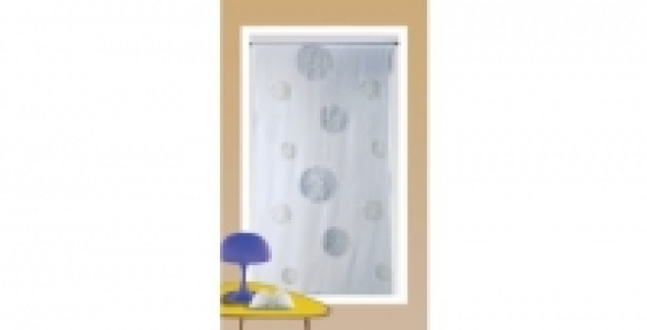 Vitrage 5 mondes 90 x 210 Blanc