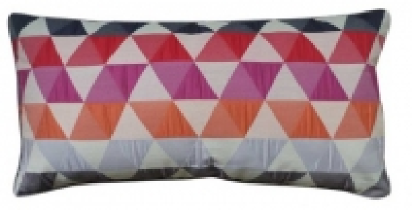 Coussin triangles 30 x 60 Mandarine