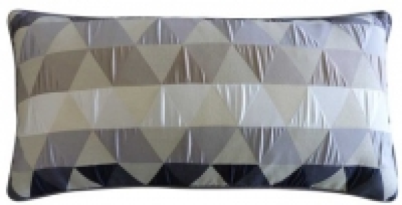 Coussin triangles 30 x 60 Gris