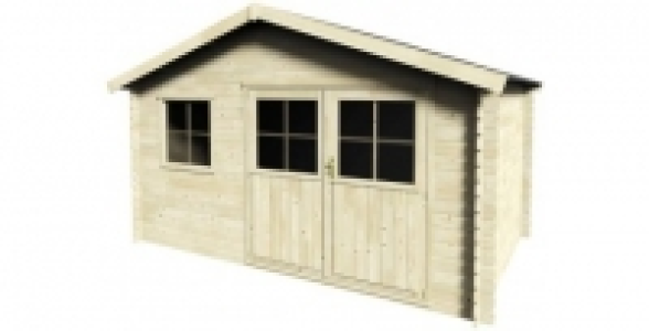 Abri bois de 8m&sup2; &eacute;paisseur 28mm