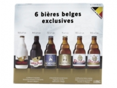 6 bières belges exclusives 8.99 €