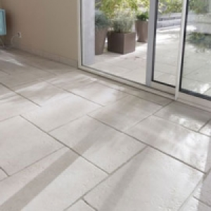 Carrelage terrasse blanc 33 x 50 cm Abbaye Cluny 24.90 €