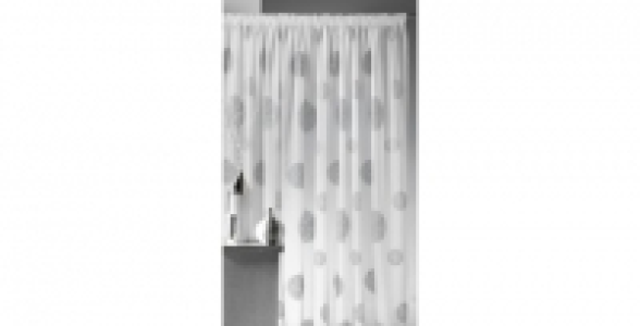 Panneau voilage 5 mondes Gallon fronceur Blanc/Gris 300 x 240