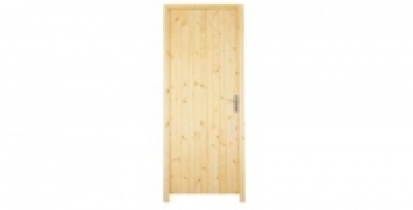 Bloc porte service pleine sapin poussant gauche 205 x 80 cm
