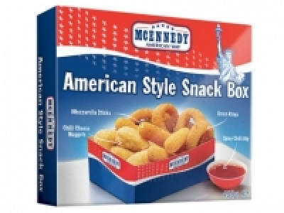 Assortiment de snacks américains