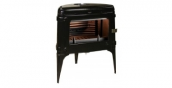 Poêle à bois émaillé noir 10kw INVICTA Luna