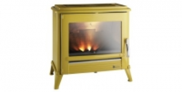 Poêle à bois émaillé jaune 9kw INVICTA Modena