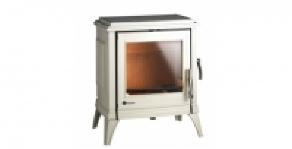 Poêle à bois émaillé ivoire 10kw INVICTA Sedan10