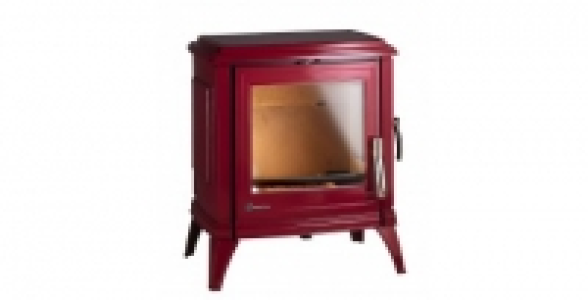 Poêle à bois émaillé rouge 10kw INVICTA Sedan10